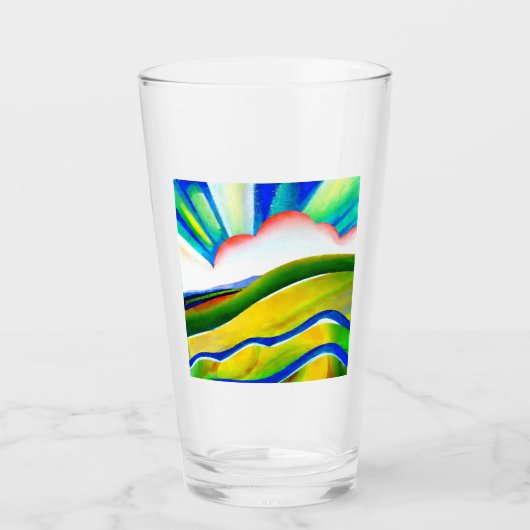 Rainbow Sunburst Landscape Glas (Voorkant)