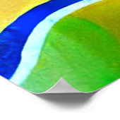 Rainbow Sunburst Landscape Poster (Hoek)