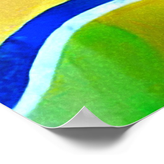 Rainbow Sunburst Landscape Poster (Hoek)