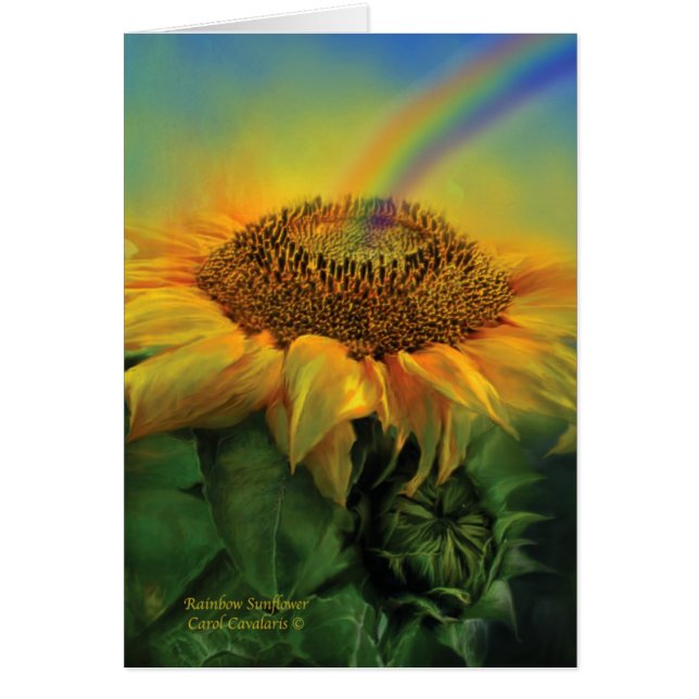 Rainbow Sunflower ArtCard (Voorkant)