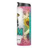 Rainbow Sunflower Leopard Mam's Life Thermosbeker (Geroteerd rechts)