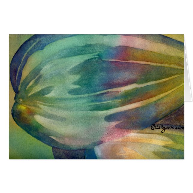 Rainbow Sunflower Seeds Card (Voorkant Horizontaal)