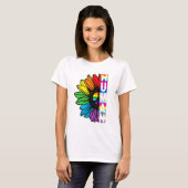 Rainbow Sunflower T-Shirt (Voorkant volledig)