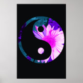 Rainbow Sunflower Yin Yang Poster (Voorkant)