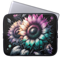 Rainbow Sunflowers Laptops Hoesjes