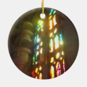 Rainbow Sunlight Glas in lood Keramisch Ornament (Achterkant)