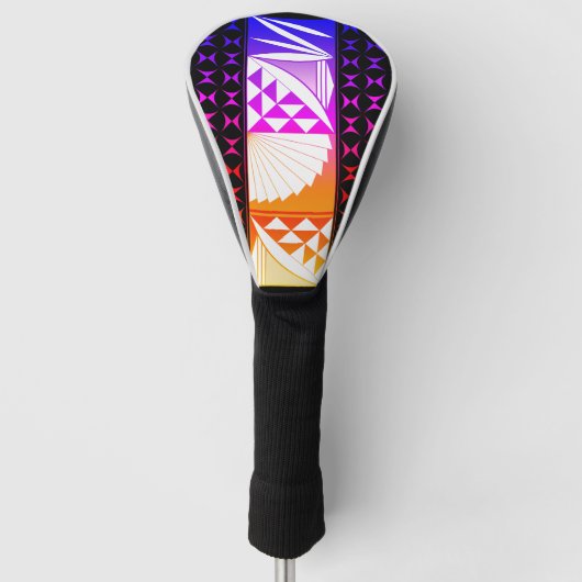 Rainbow Sunrise Golfheadcover (Voorkant)