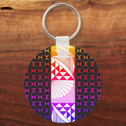 Rainbow Sunrise Sleutelhanger (Achterkant)