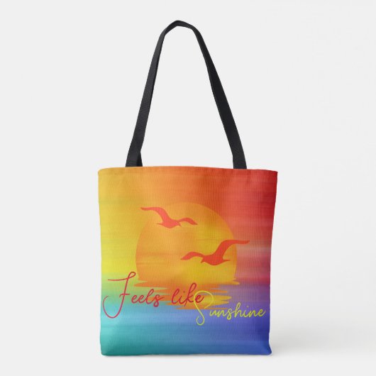 Rainbow Sunrise Sunshine Tas (Achterkant)