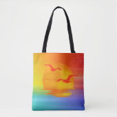 Rainbow Sunrise-Tas Tote Bag (Voorkant)