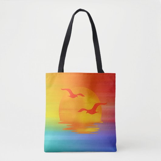 Rainbow Sunrise-Tas Tote Bag (Voorkant)