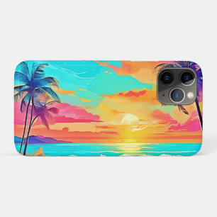 Rainbow Sunset Beach Case-Mate iPhone Case