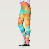 Rainbow Sunset Beach Leggings (Links)