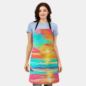 Rainbow Sunset Beach Schort (Gedragen)