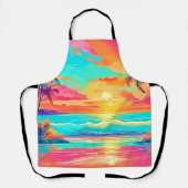 Rainbow Sunset Beach Schort (Voorkant)