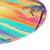 Rainbow Sunset Beach Snijplank (Hoek)