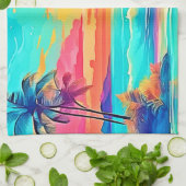 Rainbow Sunset Beach Theedoek (Gevouwen)