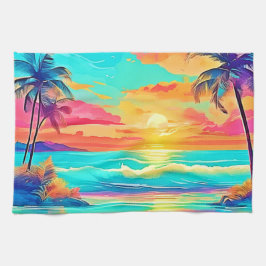 Rainbow Sunset Beach Theedoek