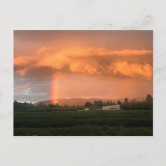 Rainbow Sunset Briefkaart (Voorkant)