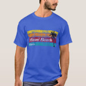 Rainbow Sunset  Miami Beach Florida T-shirt (Voorkant)