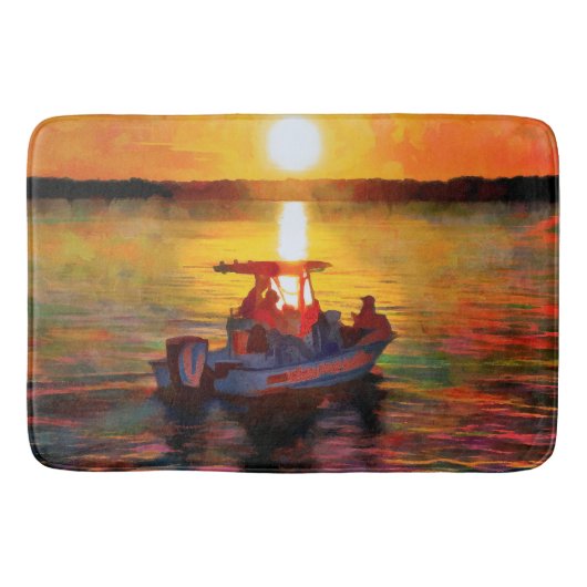 Rainbow Sunset op Hilton Head Bath Mat (Voorkant)