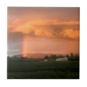 Rainbow Sunset Tegeltje