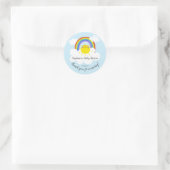 Rainbow Sunshine Baby shower Favor Sticker (Tas)