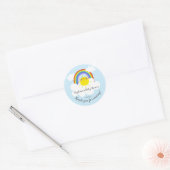 Rainbow Sunshine Baby shower Favor Sticker (Envelop)