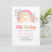 Rainbow Sunshine Baby shower Kaart (Staand voorkant)