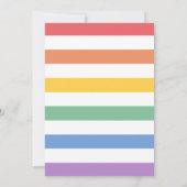 Rainbow Sunshine Baby shower Kaart (Achterkant)