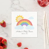 Rainbow Sunshine Baby shower of Verjaardag Servet (Insitu)