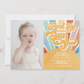 Rainbow Sunshine eerste reis rond de zon Foto Kaart (Voorkant)