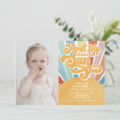 Rainbow Sunshine eerste reis rond de zon Foto Kaart (Staand voorkant)