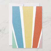 Rainbow Sunshine eerste verjaardag Boho Girl Kaart (Achterkant)