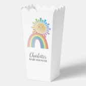 Rainbow Sunshine Genderneutraal Baby shower Bedankdoosjes (Achterkant)