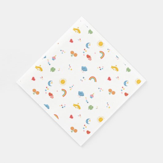 Rainbow Sunshine Party Servet (Hoek)
