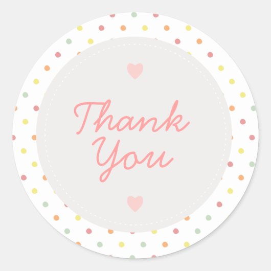 Rainbow & Sunshine Sticker - Bedankt (Voorkant)