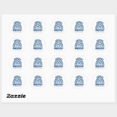Rainbow Support Squad Down Syndrome Awareness Ronde Sticker (Vel)