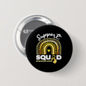 Rainbow Support Squad Kindertijd Kanker Awareness Ronde Button 5,7 Cm (Voorkant /achterkant)