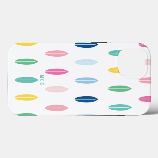 Rainbow Surfboard, gepersonaliseerd Case-Mate iPhone Case (Achterkant (horizontaal))