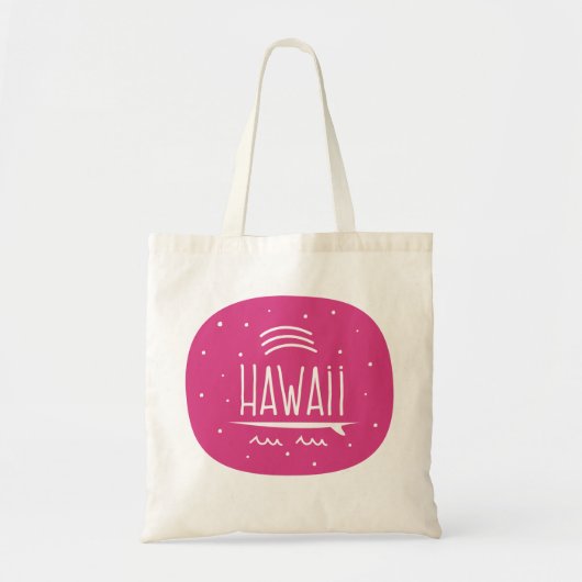 "Rainbow Surfboard Hawaii"-tas Tote Bag (Voorkant)