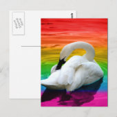 Rainbow Swan Briefkaart (Voorkant / Achterkant)