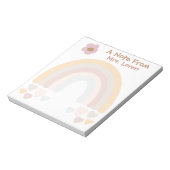 Rainbow Sweet Boho docenten Notitieblok (Linkerzijde)