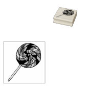 Rainbow Sweet Shoppe Snoep Lollipopolly Pop Rubberstempel (Gestempeld)