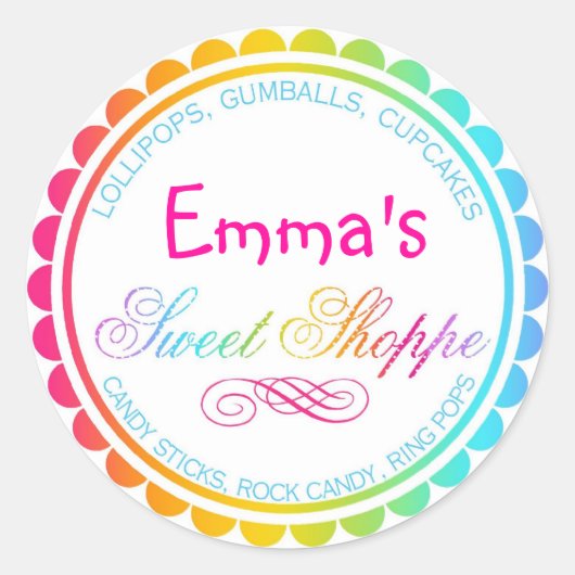 Rainbow Sweet Shoppe Stickers (Voorkant)