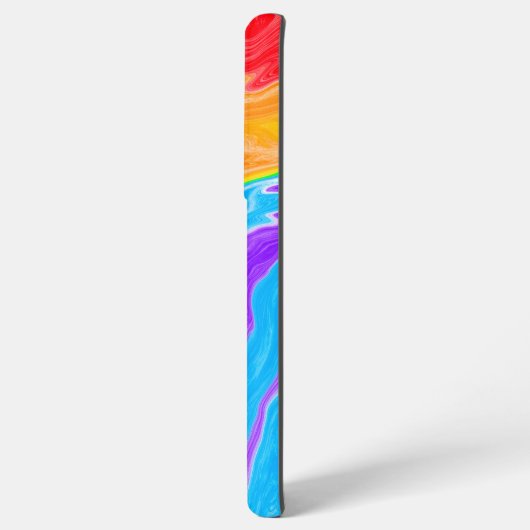 Rainbow Swirl Abstracte Fluid Art Samsung Galaxy Hoesje (Achterkant horizontaal)