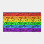 Rainbow Swirl Art Bureaumat (Voorkant)