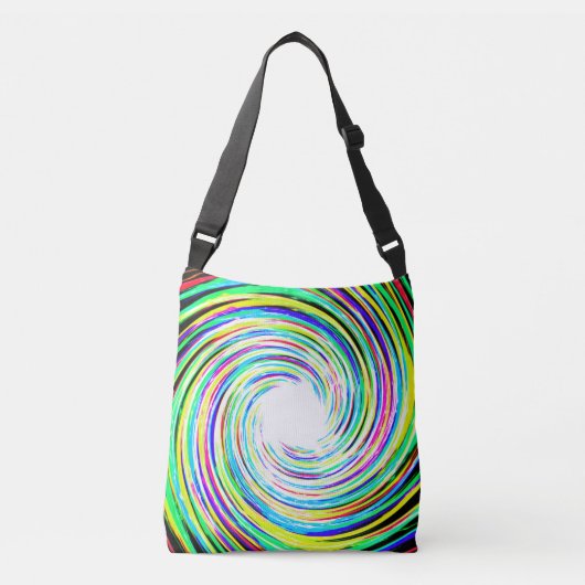 Rainbow Swirl Bag Crossbody Tas (Voorkant)