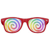 Rainbow Swirl-bril Retro Zonnebril (Voorkant)