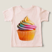 Rainbow Swirl Cupcake with Colorful Wrapper (Design voorkant)